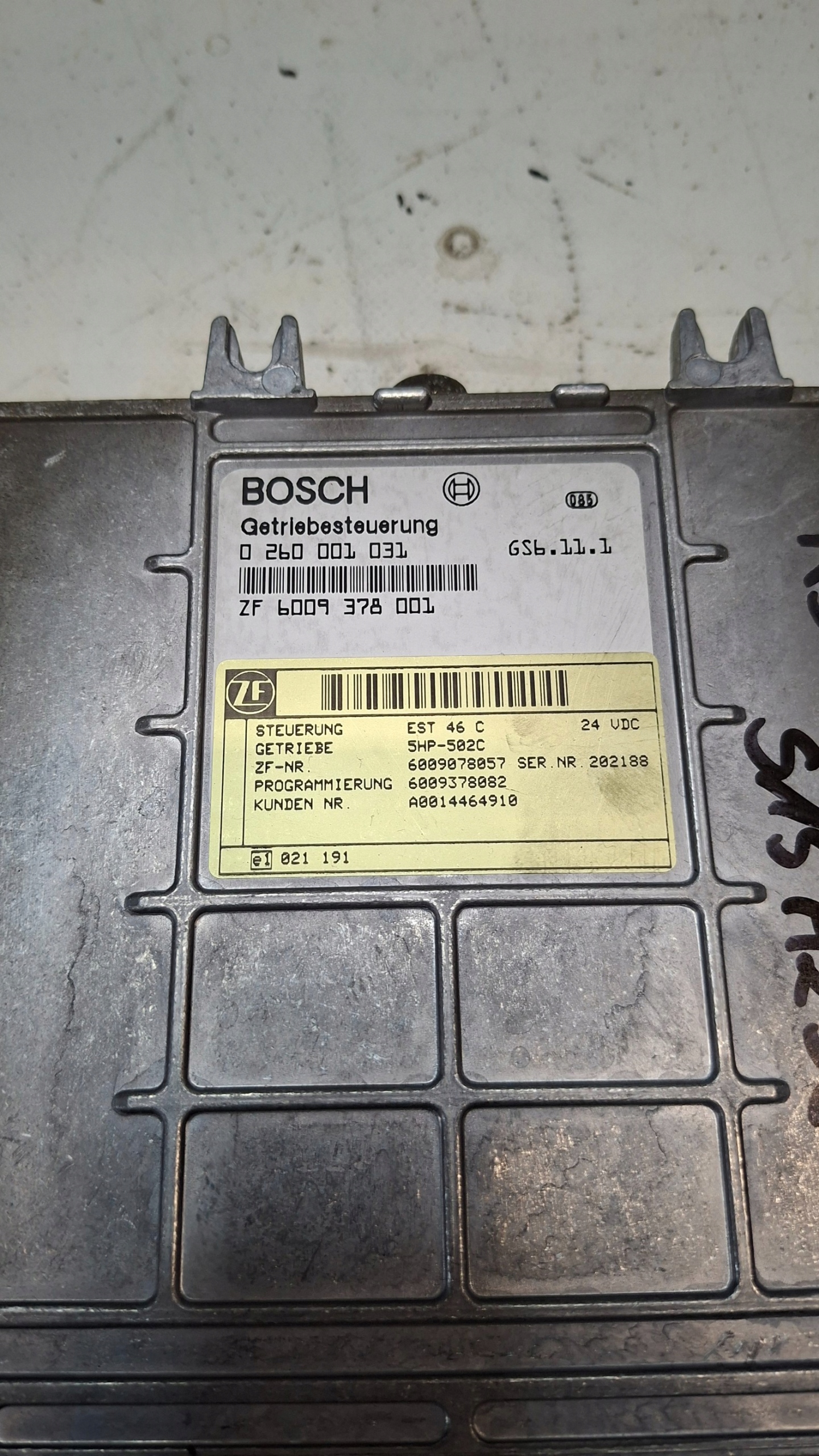 Bedienteil Getriebe getriebe BOSCH 0260001031