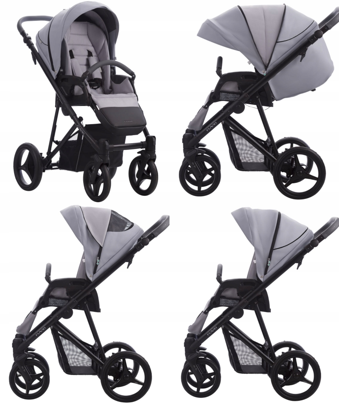 BEBETTO zestaw 3w1 FLAVIO + fotelik Kite PRO 02 Liczba kół 4