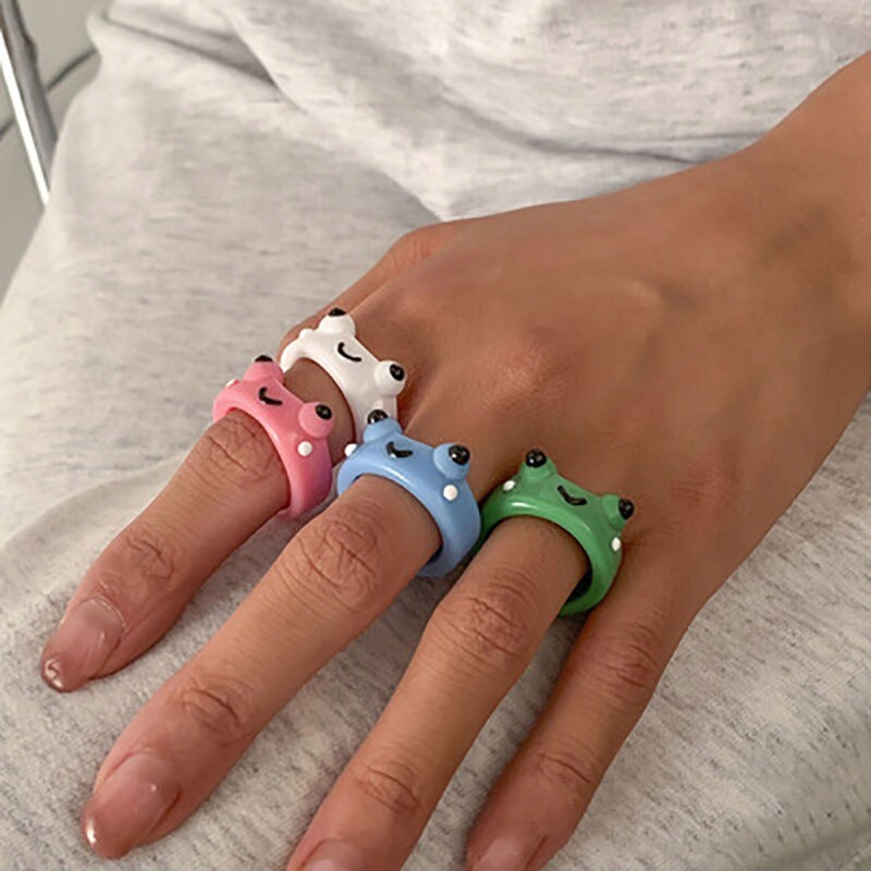 PIERŚCIONEK ŻABKA ŻABA BFF 4 SZT Marka Inna marka