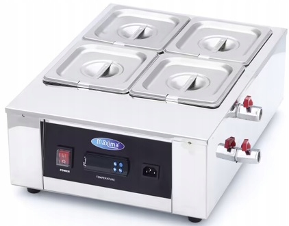 Topeniště na čokoládu 4 x 1/6 Gn 10 cm Maxima 09374052