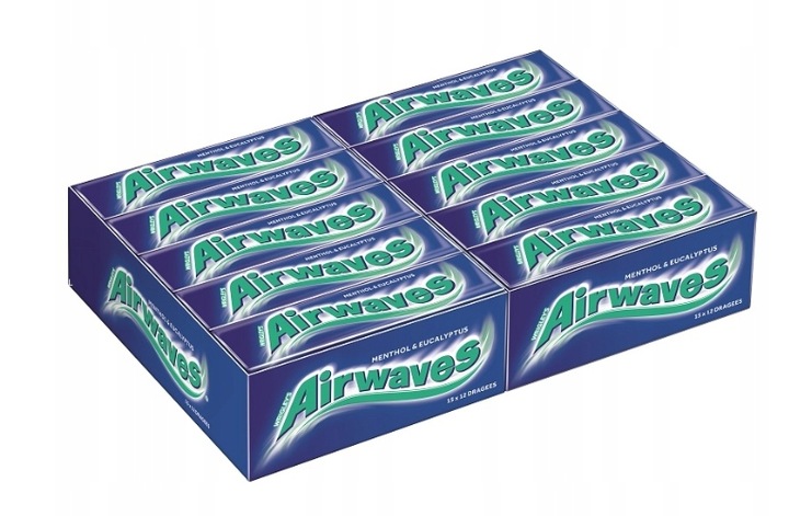 Levně Žvýkačka Airwaves Mentol Eukalyptus 14g/30