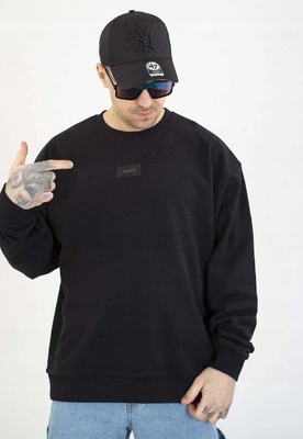 Mikina Prosto Bez Kapuce Jacquard Label černá