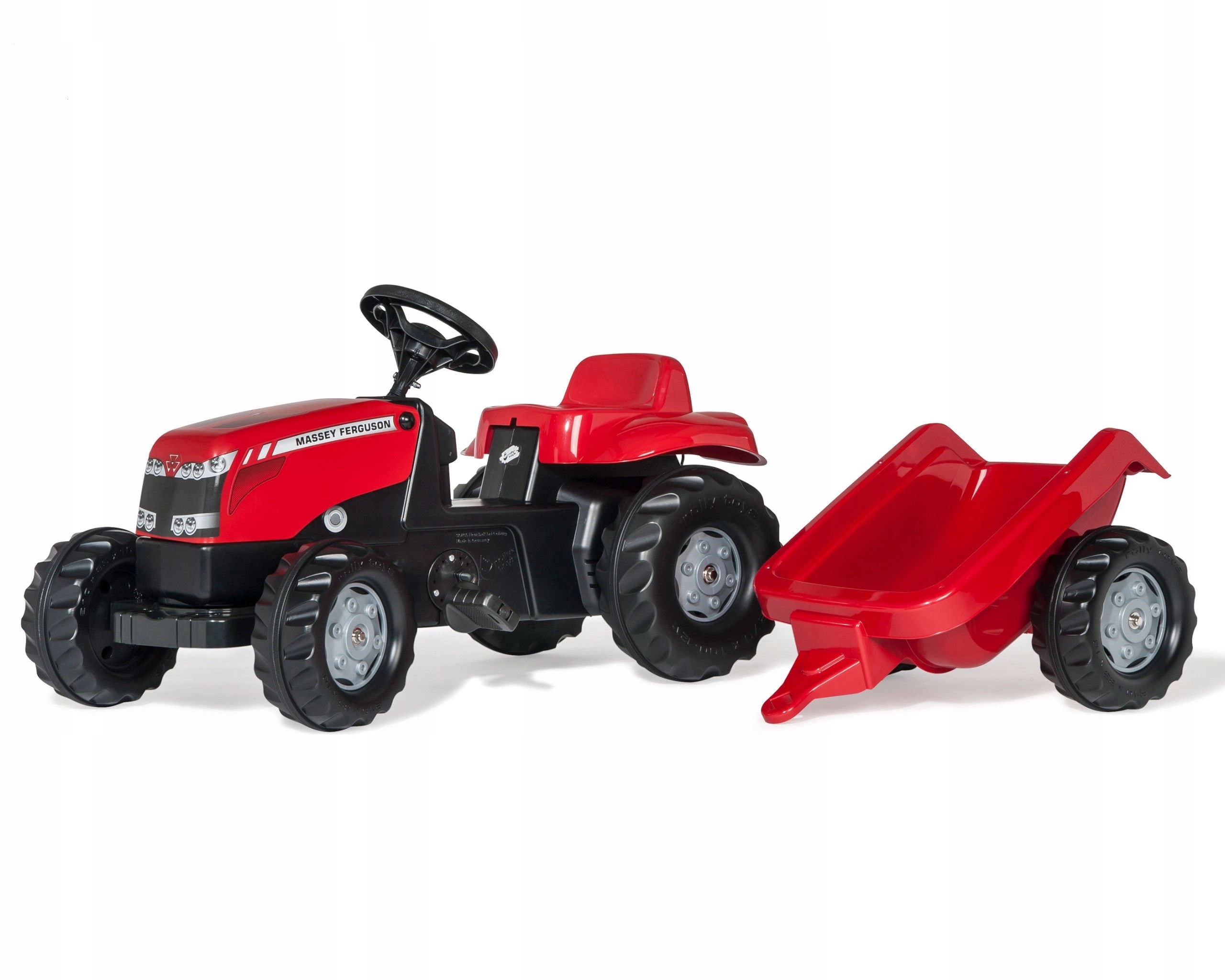 Traktor na pedały Mf Ferguson z przyczepą Rolly