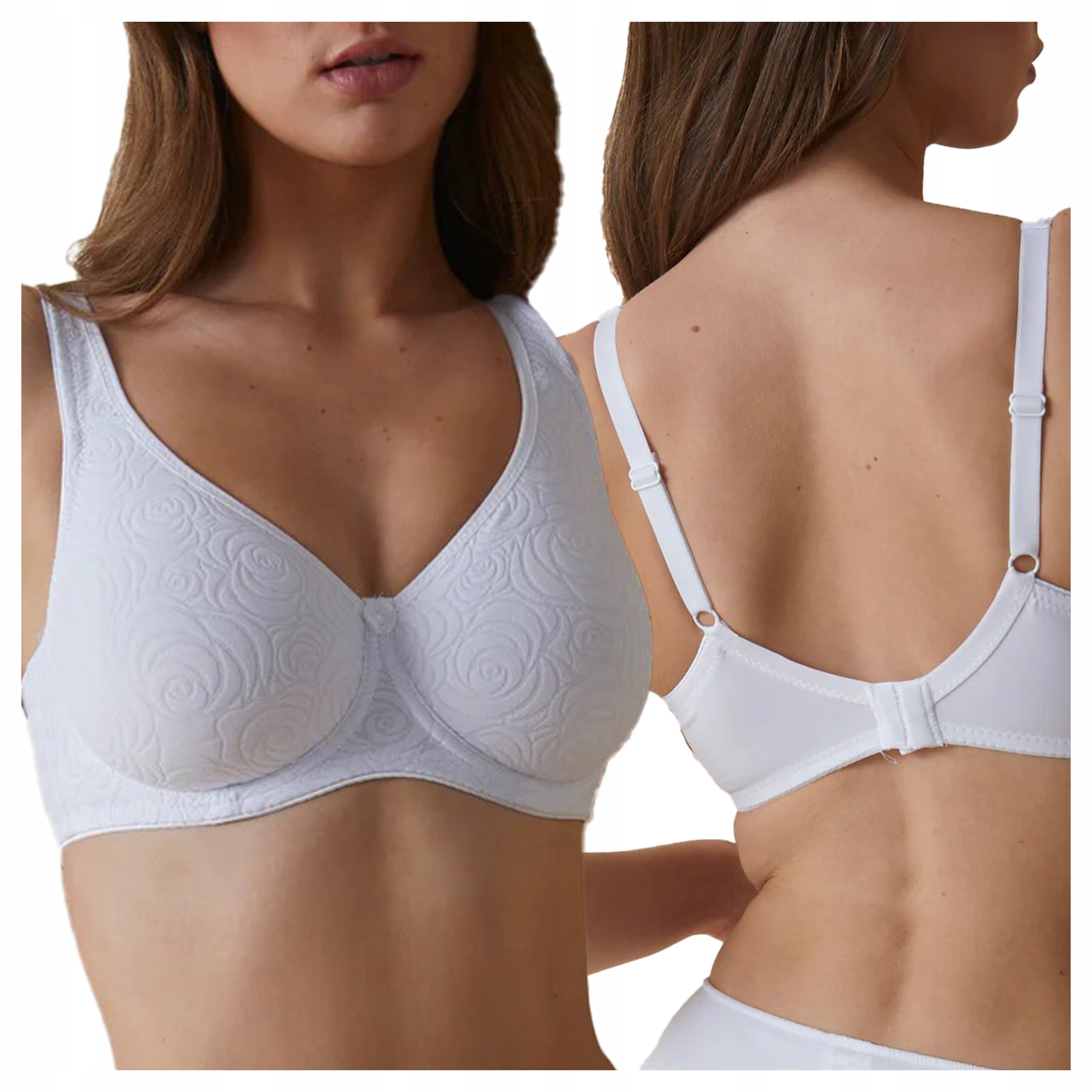 Měkká podprsenka s lisováním a širokými ramínky Teresa Bílá 75C