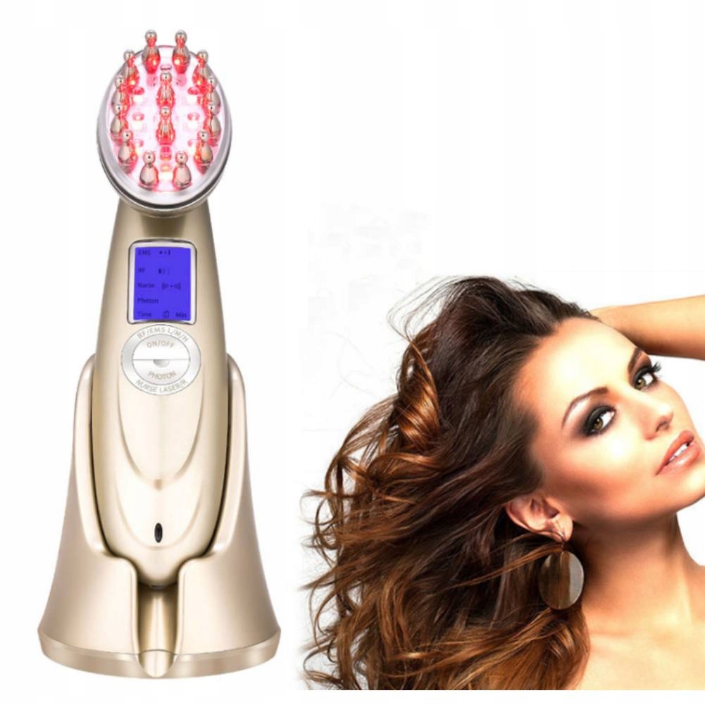 Przenośny Laserowy Grzebień Wzrostu Włosów Przeciw Wypadaniu Włosów Masażer
