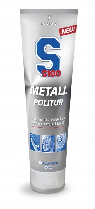 PASTA S100 DO POLEROWANIA METAL CHROM ALUMUNIUM