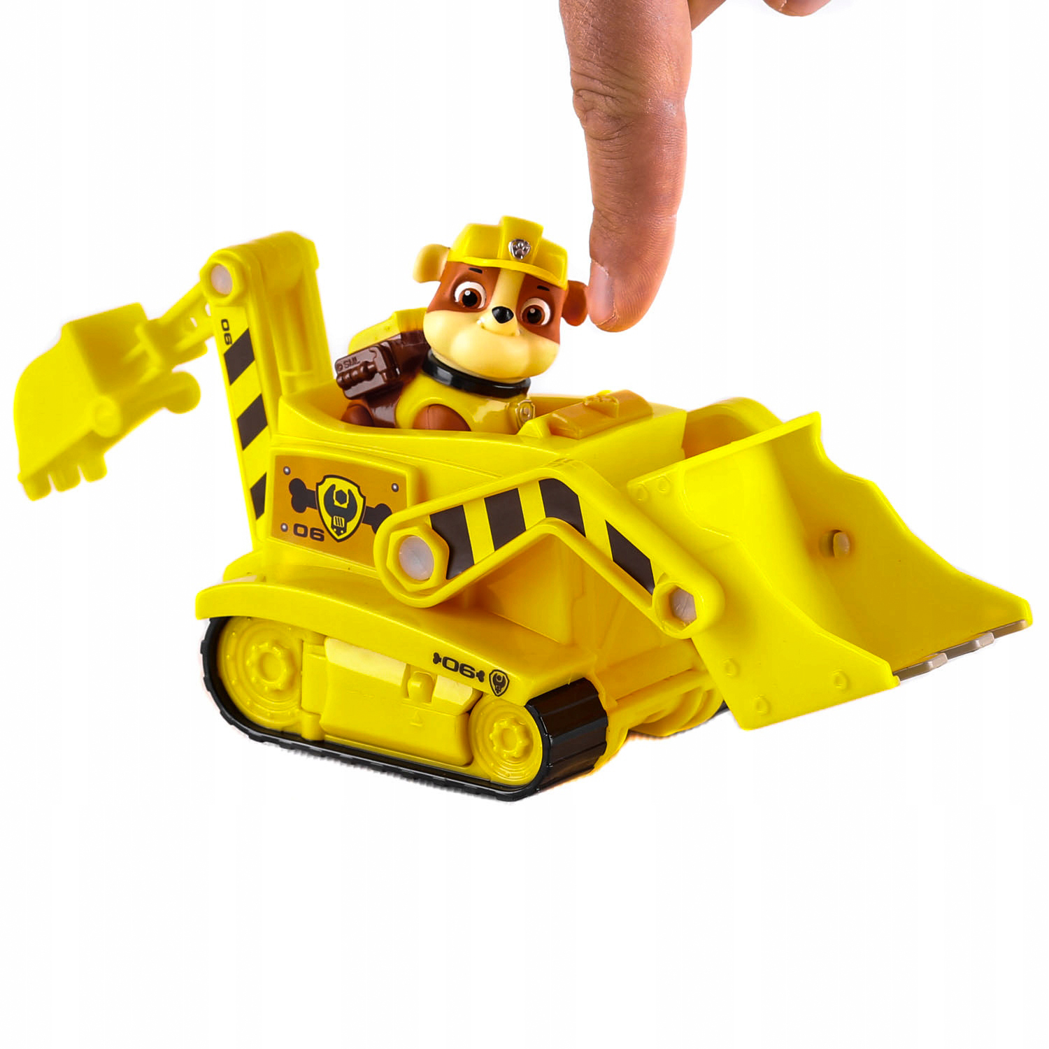 PSI PATROL TRANSFORMUJĄCY SPYCHACZ +FIGURKA RUBBLE Marka Spin Master