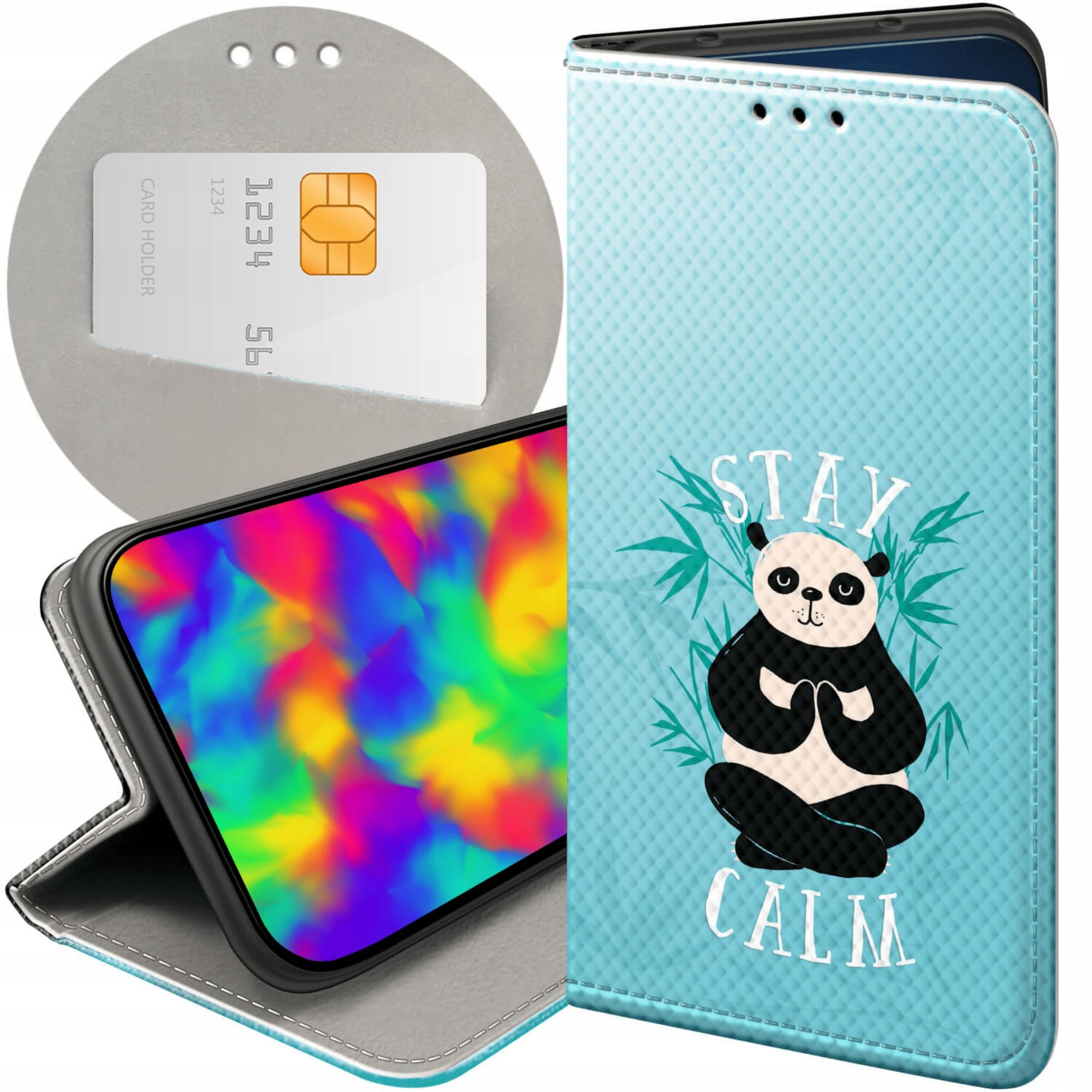 Etui Z Klapką Do Xiaomi Redmi Note 12 Pro Plus Panda Bambus Pandy