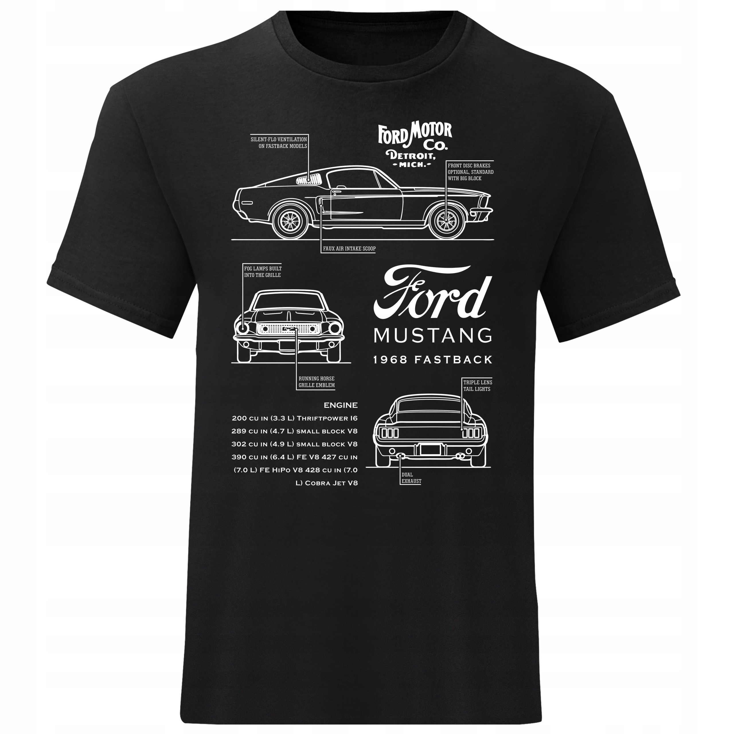 

Koszulka Męska Ford Mustang Shelby Rozmiar M