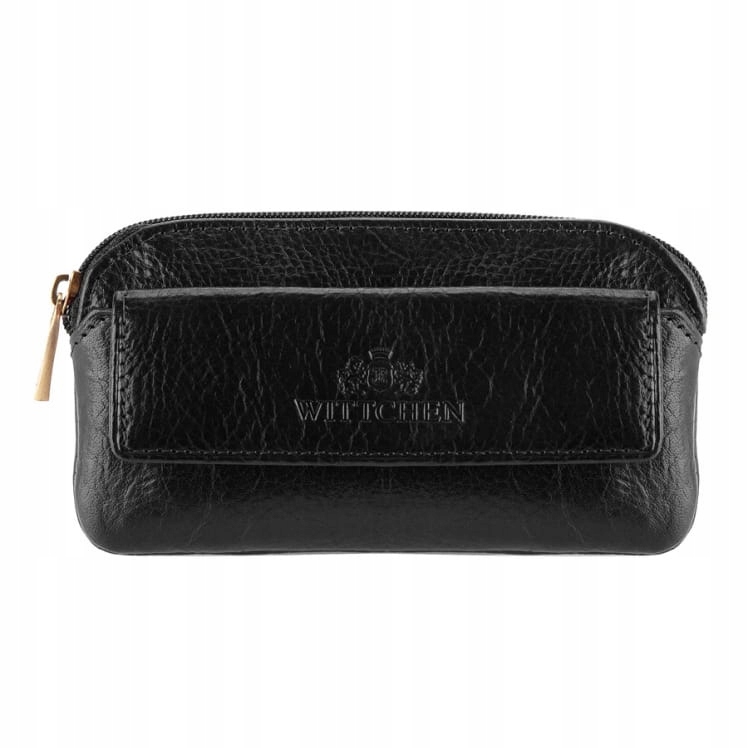 Pouzdro na klíče Wittchen Italy 21-2-265-1, přírodní kůže, černé