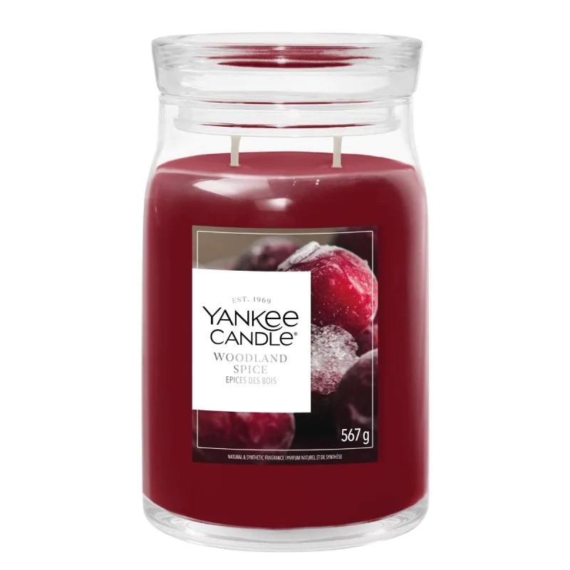 Yankee Candle Svíčka ve velké sklenici se dvěma knoty Woodland Spice