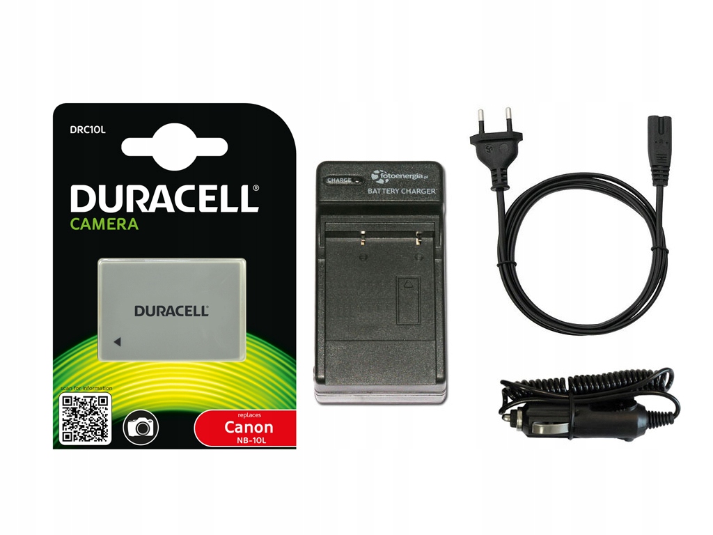 

Bateria Duracell Do Canon NB-10L + Ład. 230V/12V