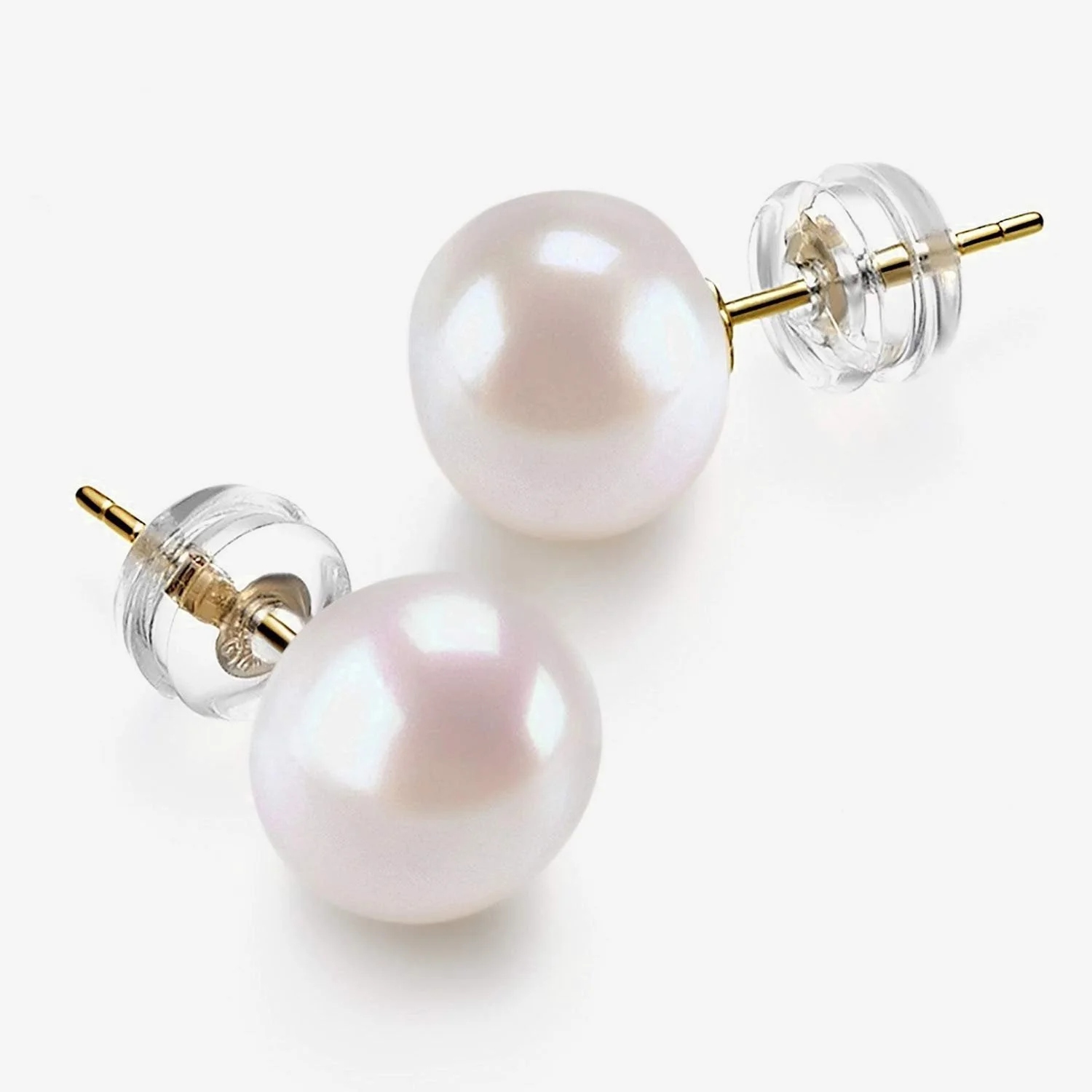Náušnice tyčinky Amelie perla zlato 14K vel 6.5-7 mm dámské dárek