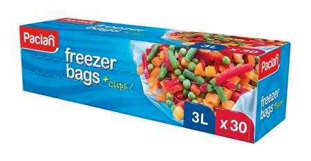 

Paclan Woreczki Do Mrożenia Z Klipsami 3L 30szt