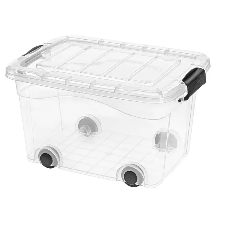 

Pojemnik pudło skrzynia z pokrywą 20l przezroczy.