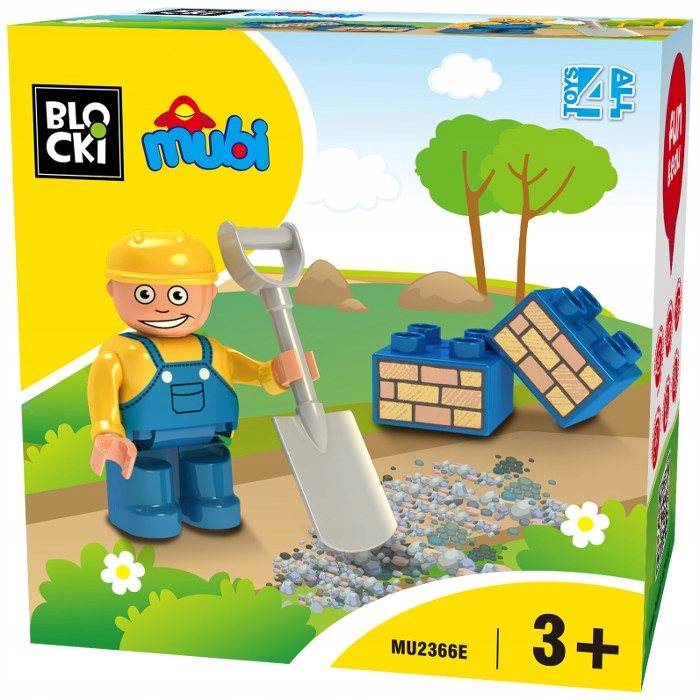 

Klocki Mubi Figurka Budowlaniec MU2366E
