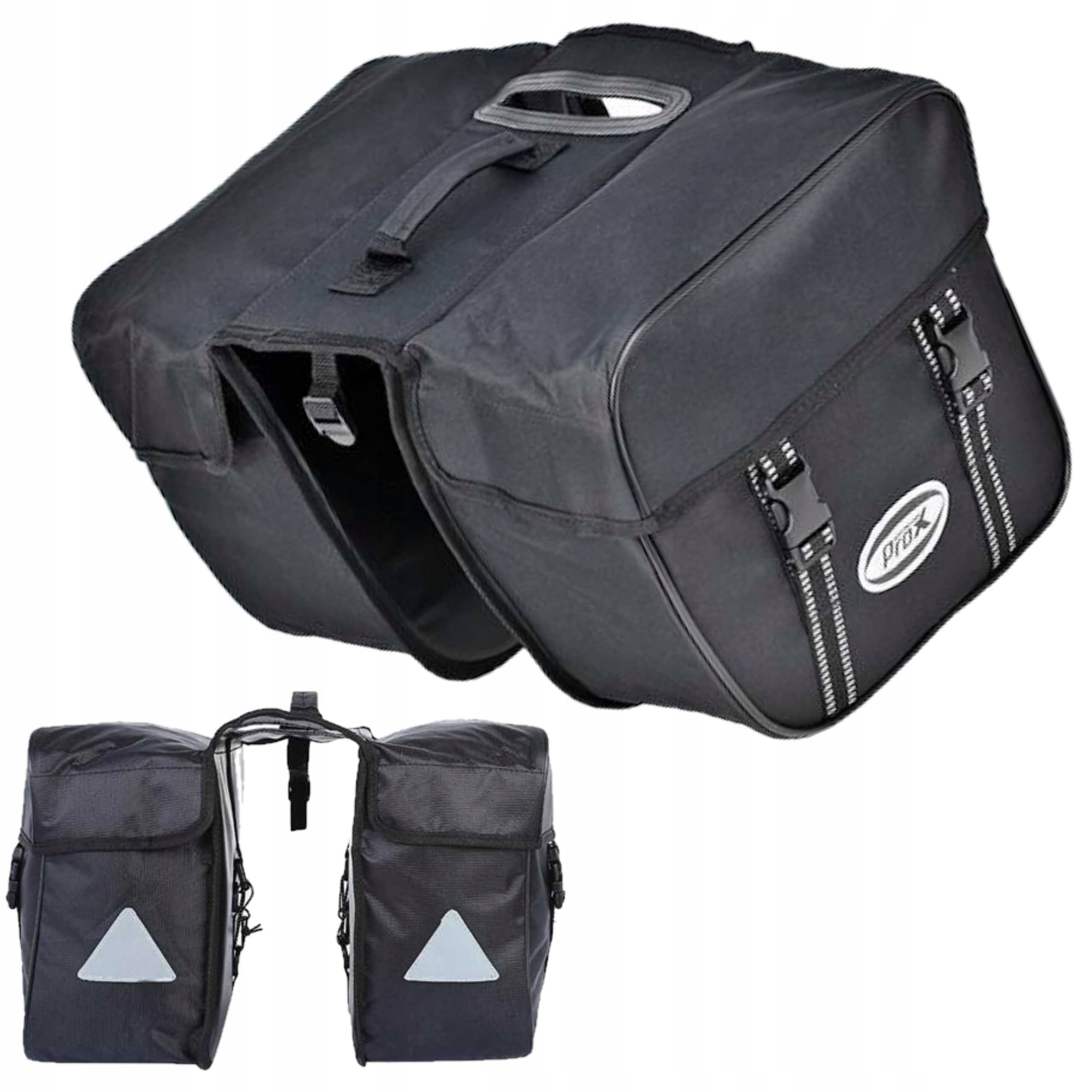 Sakwa Na Bagażnik ProX Montana 029 20L Dwukomorowa Czarna Wytrzymała