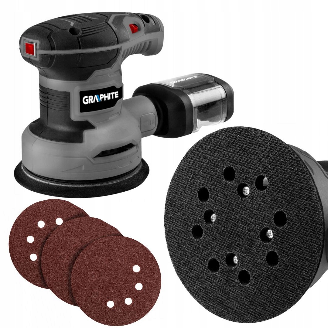 Graphite 59G348 Szlifierka Mimośrodowa 300W 125mm