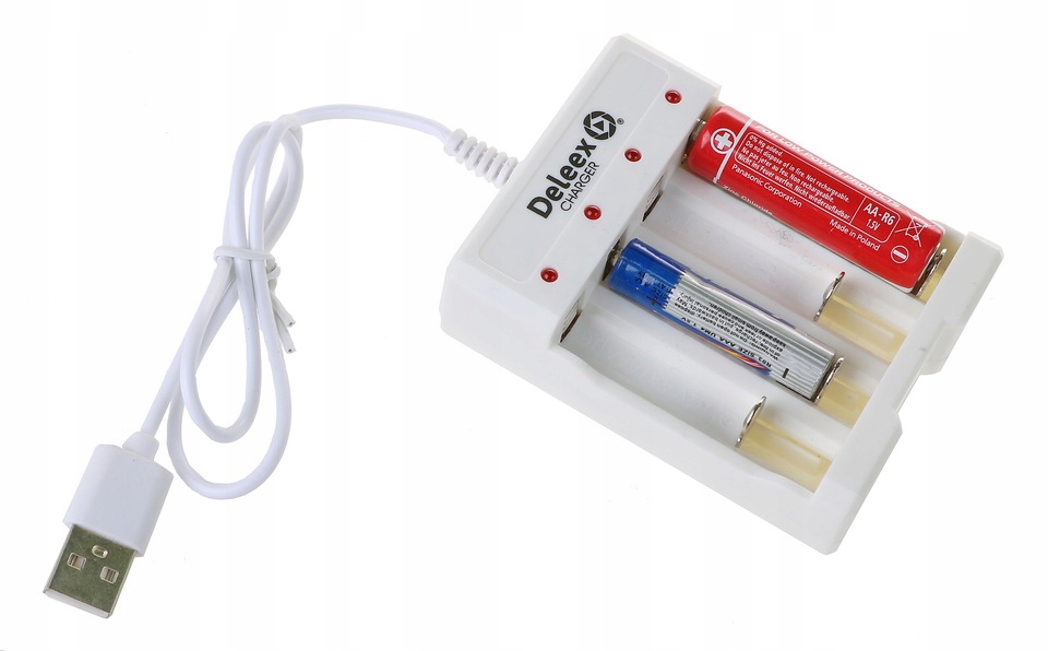 

Ładowarka Usb do Akumulatorków Aa Aaa R6 R3 1265
