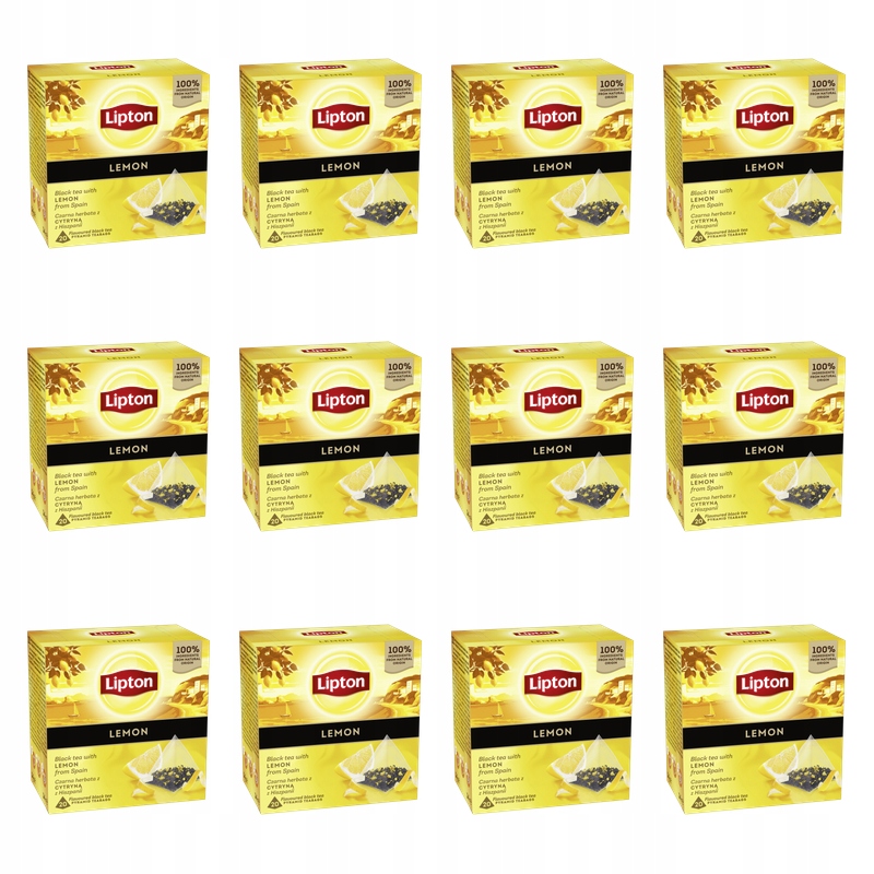 Lipton Pyramida Citron Černá 20TB X12