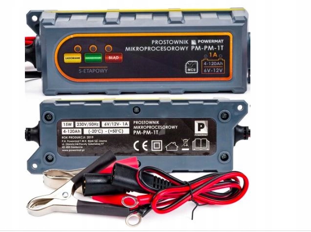 Prostownik Mikroprocesorowy Powermat PM-PM-1T