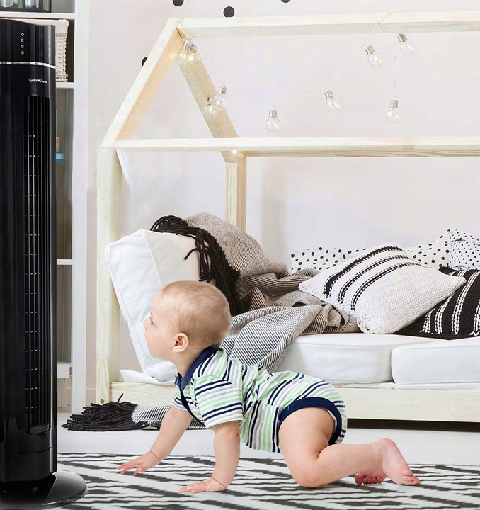 WENTYLATOR KOLUMNOWY JONIZACJA TIMER FIRST AUSTRIA Wysokość całkowita 109 cm