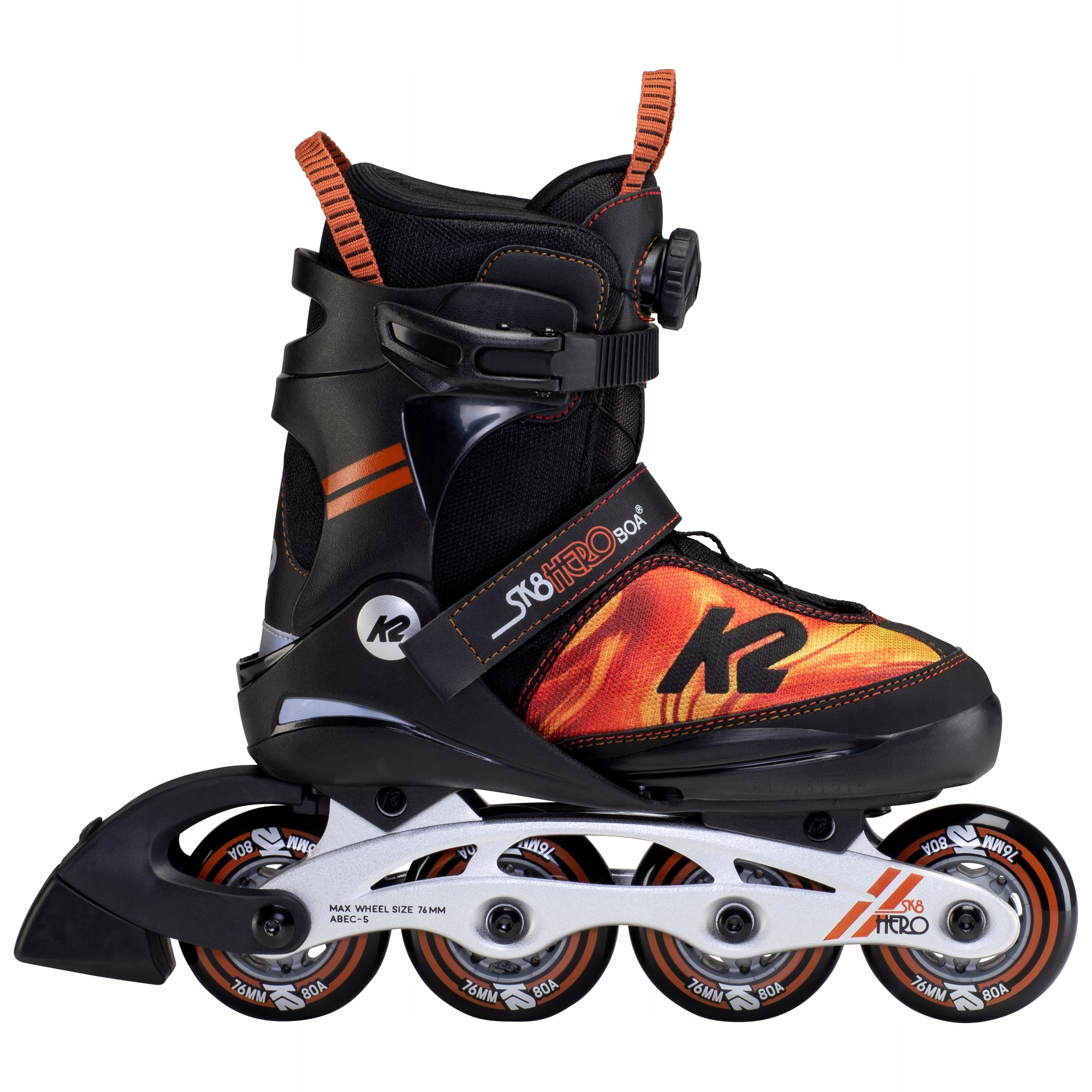 Rolki dziecięce K2 SK8 Hero z systemem Boa Alu r. 35-40
