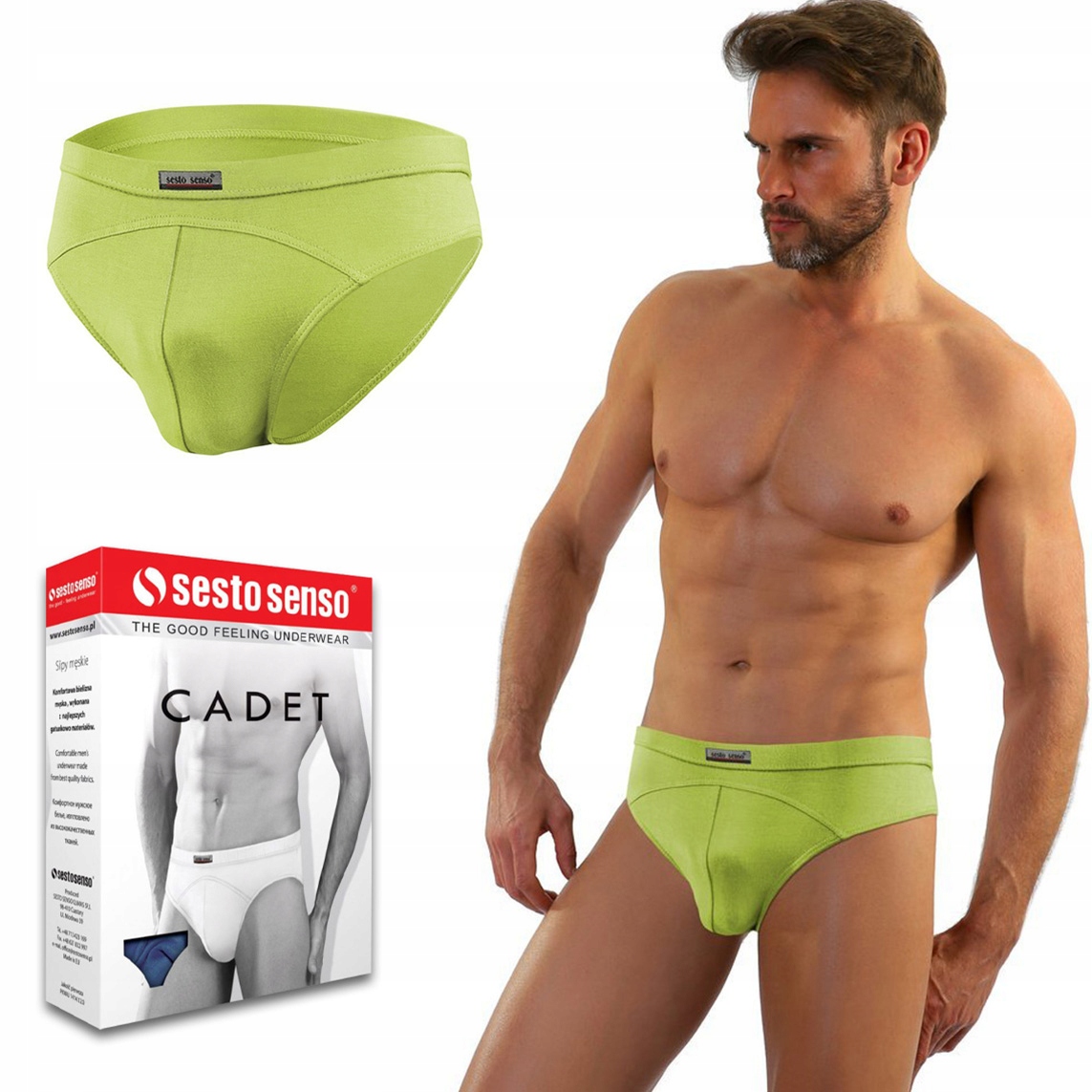 

Sesto Senso Cadet slipy męskie z mikromodalu - XL