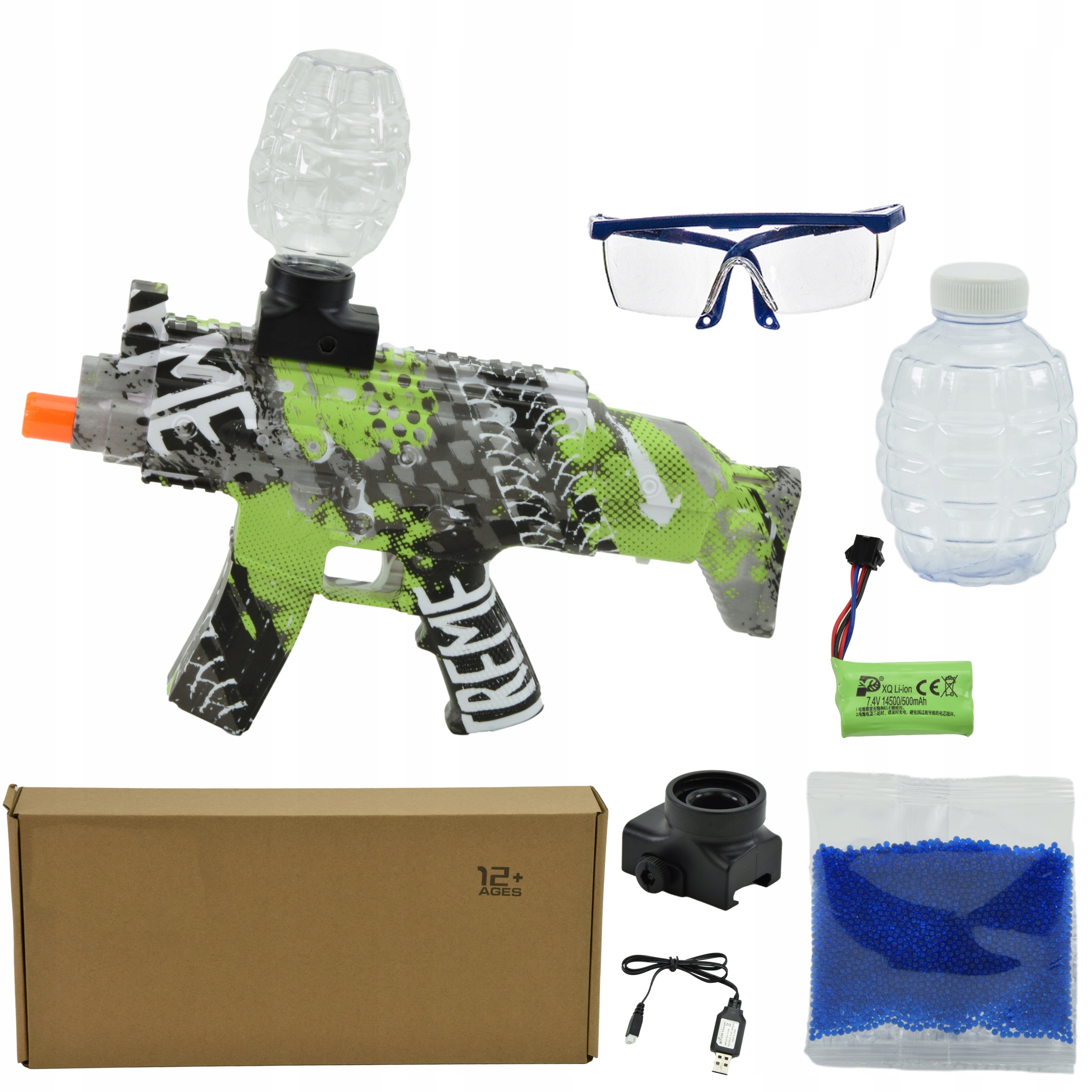 KARABIN PISTOLET AUTOMAT NA KULKI ŻELOWE MINI AK47 Rodzaj pistolety