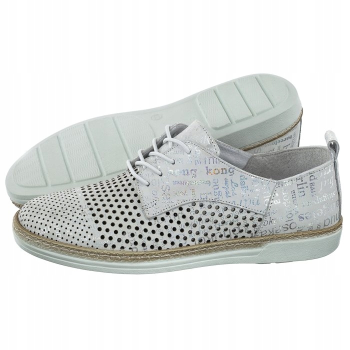 Dámské polobotky Artiker Bílé/Stříbrné 52C1009