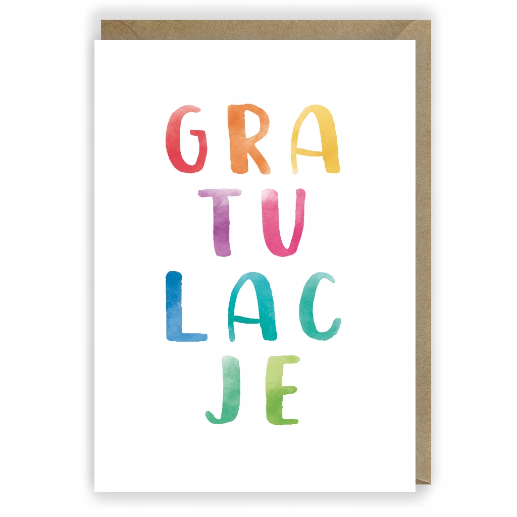 

Kartka okolicznościowa gratulacje EKOkoperta