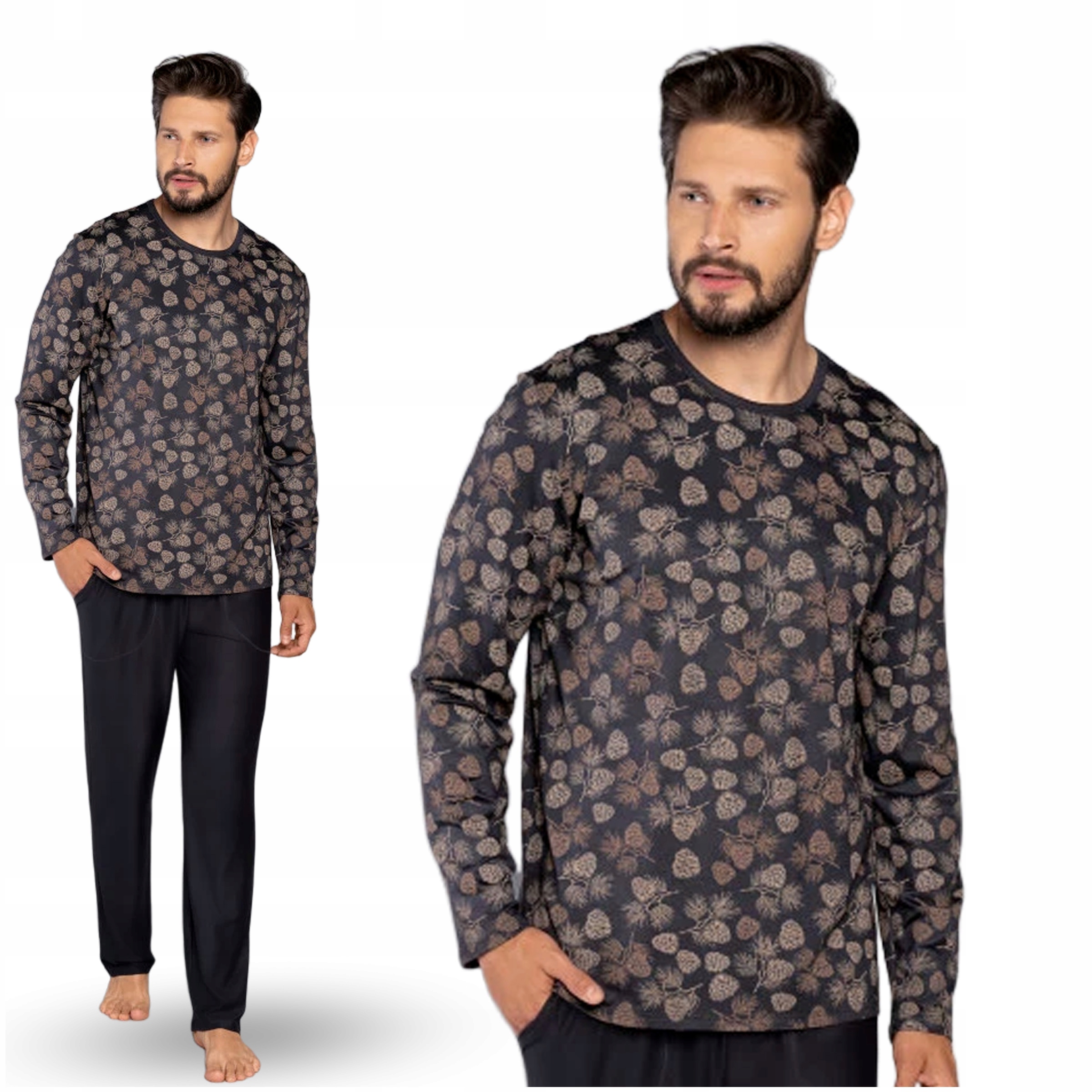 

Piżama męska długa wiskoza prezent Italian Fashion