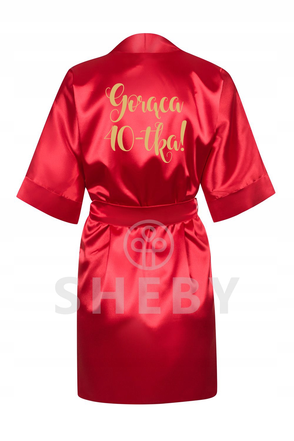 Červený župan dárek k 30 40 50 pro ni