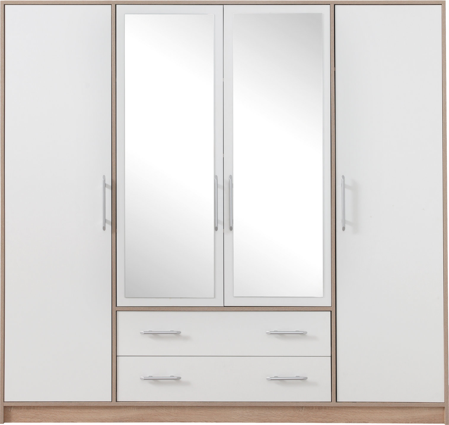 Skříň 200 cm Výklopné dveře Bílá