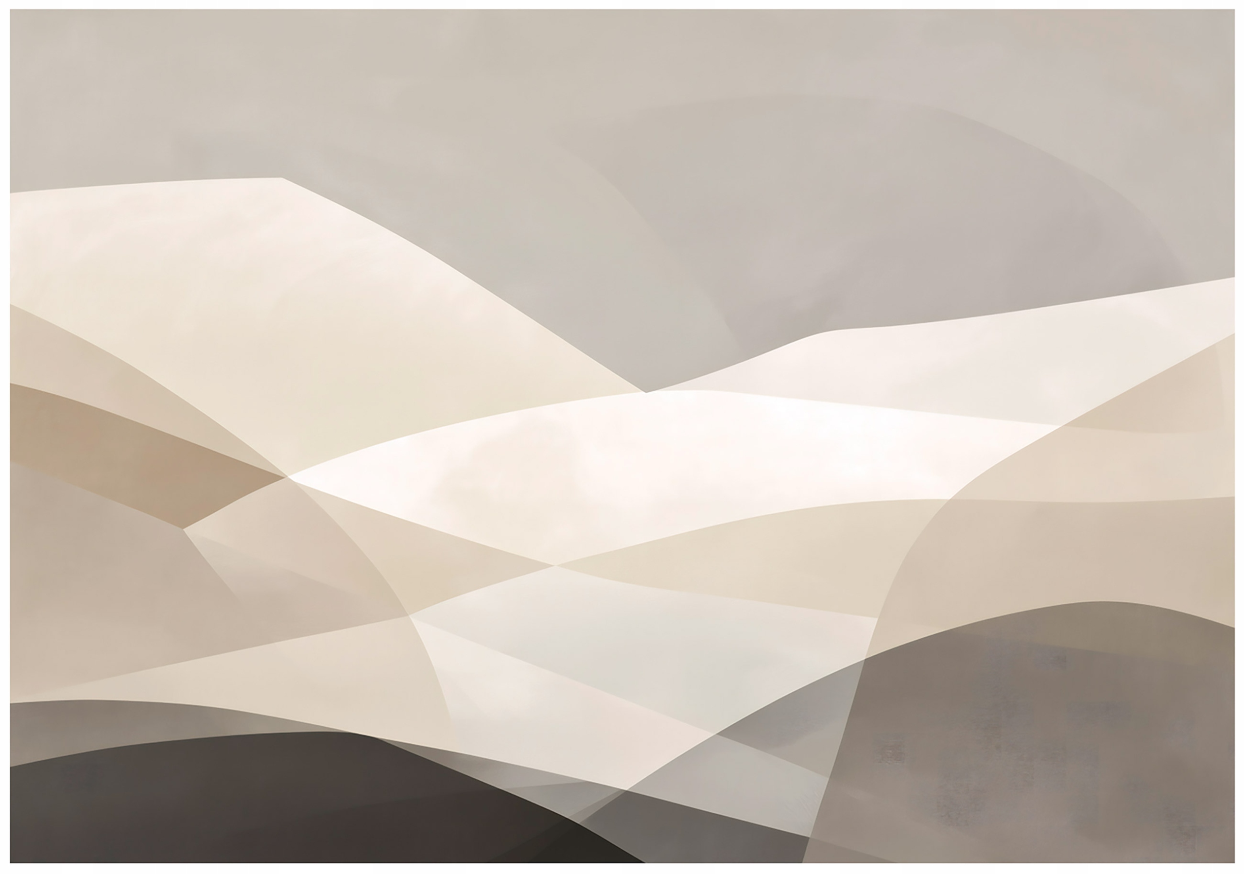 Fototapeta Abstrakce Béžová Boho Hnědá Bílá Geometrická Art 400x280