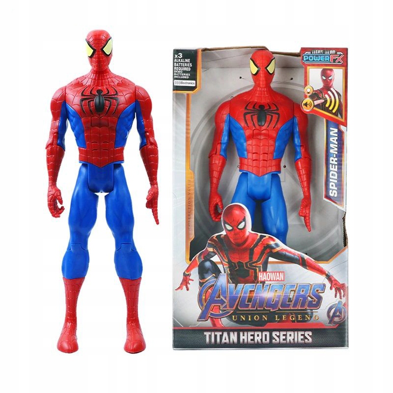 SPIDERMAN DUŻA FIGURKA SPIDER MAN ŚWIATŁO DŹWIĘK