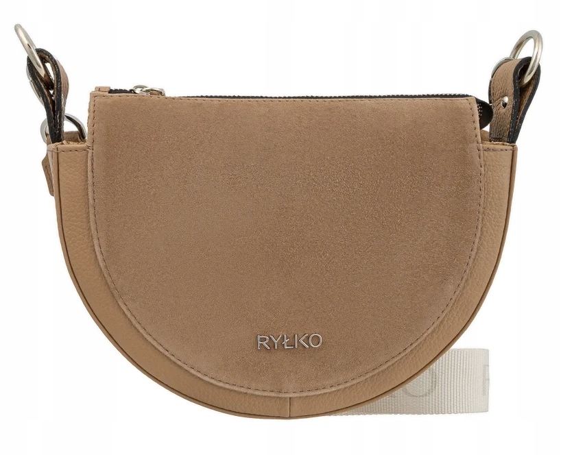 Dámská Kabelka Z Kůže, Světle Hnědá, Přes Rameno, Městská, Módní Ryłko