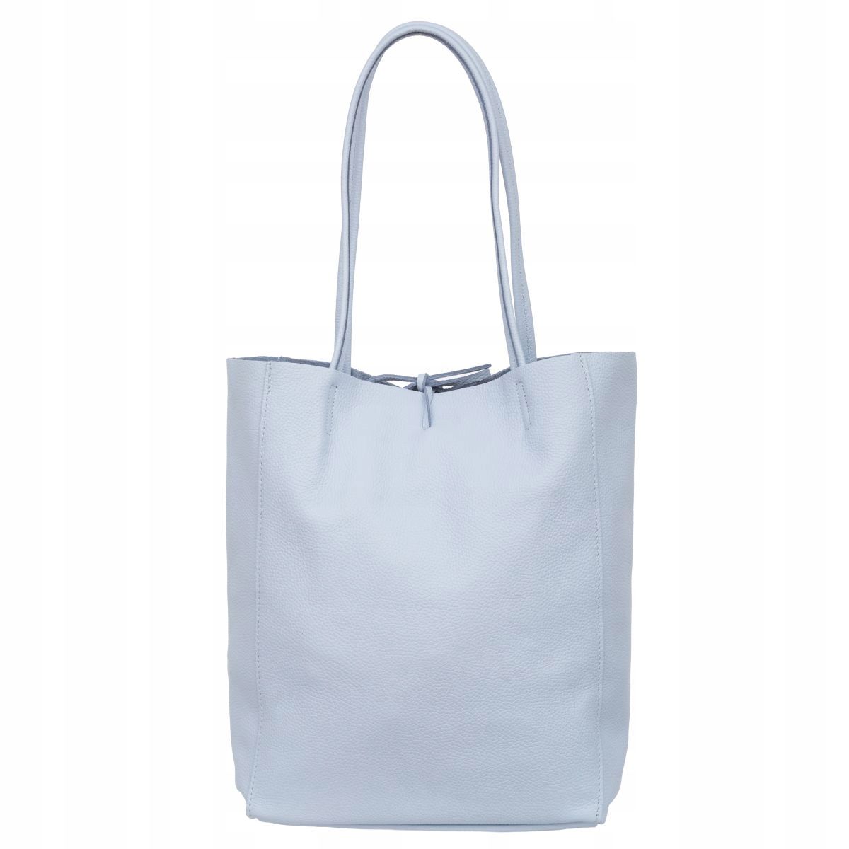 Torba Skórzana Vera Pelle Corda Błękitna