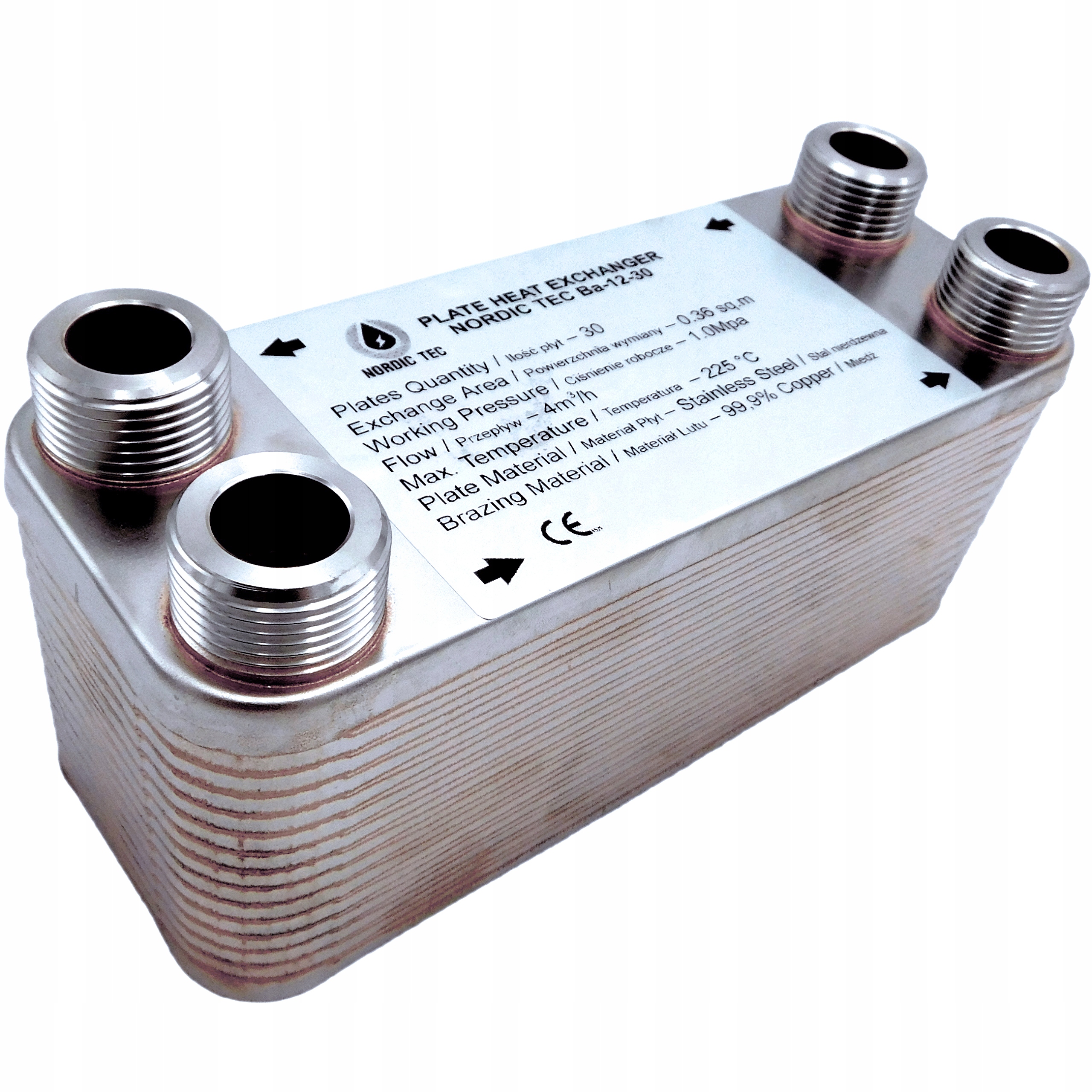 

Wymiennik Ciepła 30-płytowy Nordic Tec 25kW 3/4'