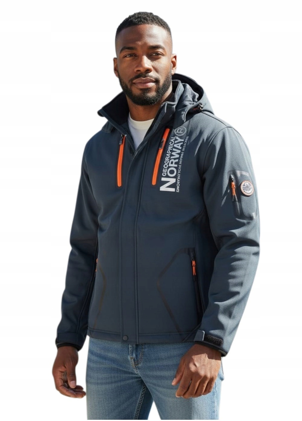 Kurtka Geographical Norway softshell sportowa trekkingowa turystyczna r. L