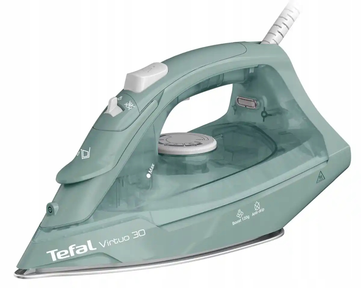 Żelazko parowe Tefal Virtuo 30 2C50 stopa ceramiczna