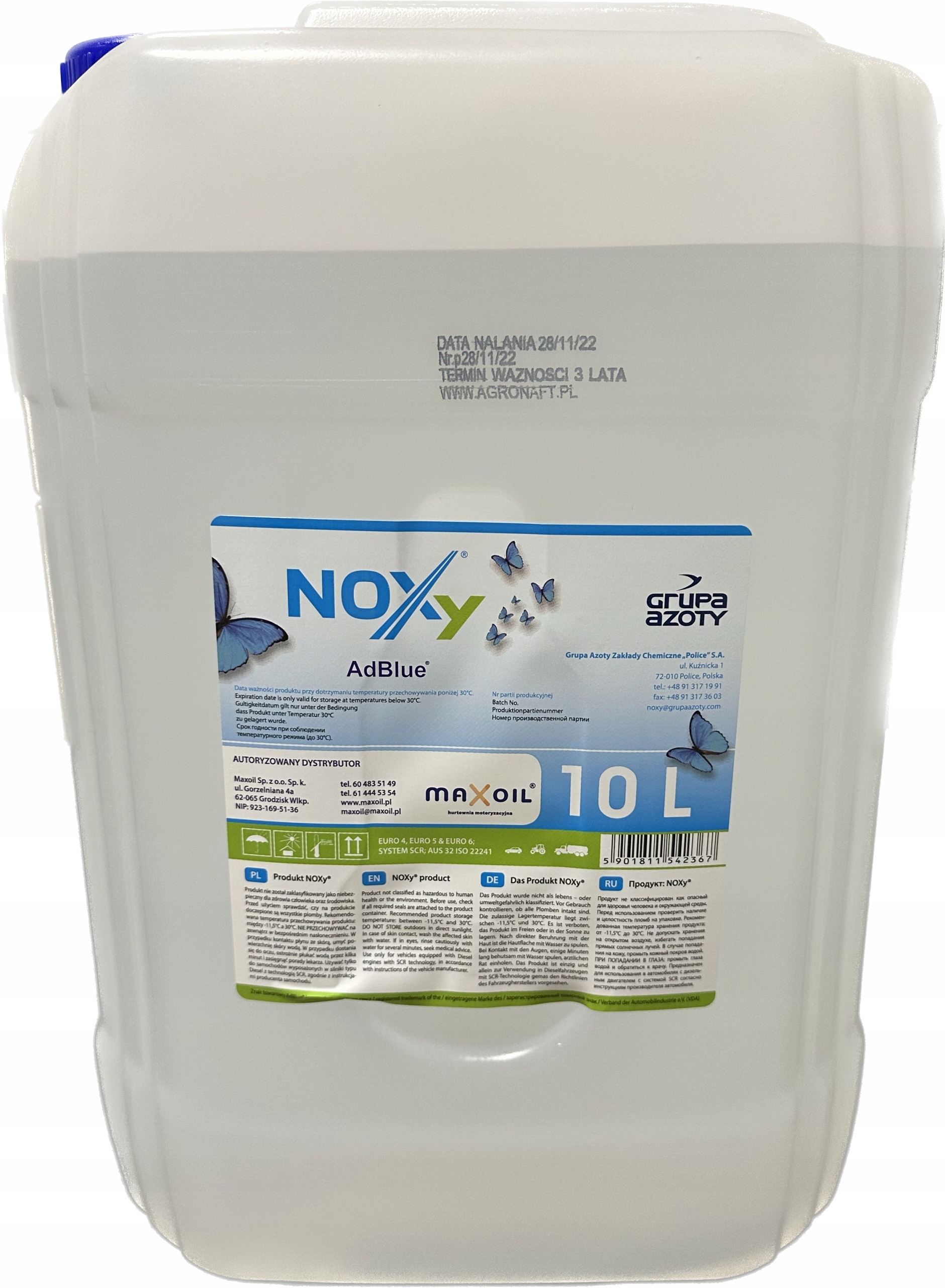 

Płyn Adblue 10L. Noxy