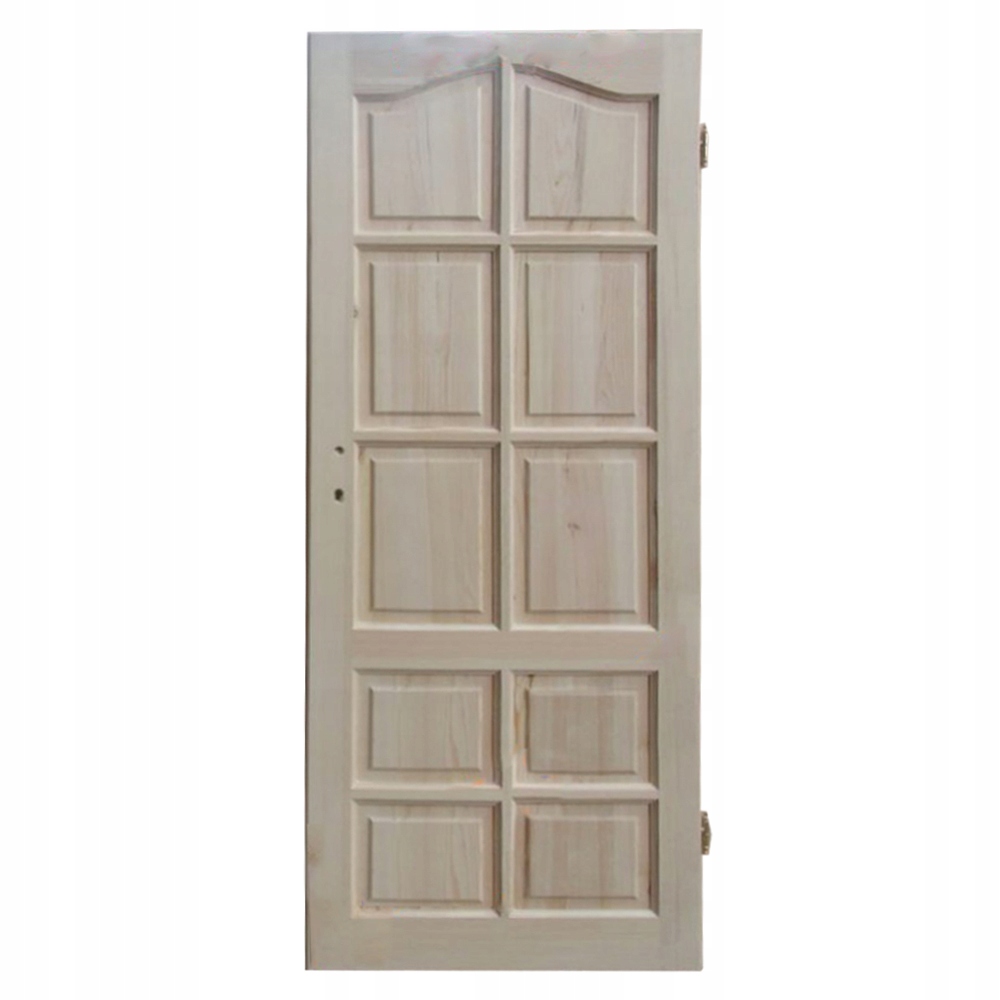 Drzwi SOSNOWE PRAWE 90CM Surowe pełne przylgowe