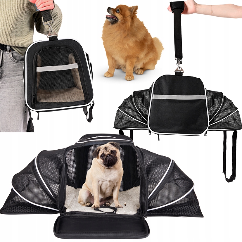 Levně Přepravka Taška Pro Psa Kočku Přenosná S Otvory, Skládací, Až 7 Kg, Velká