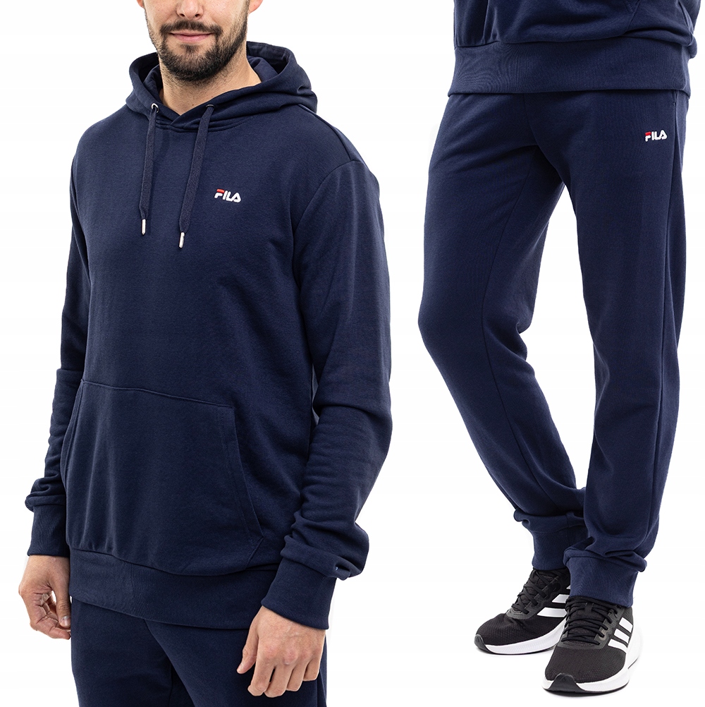 Teplákovka Pánský sportovní komplet Fila mikina s kapucí Kalhoty Pohodlné vel M