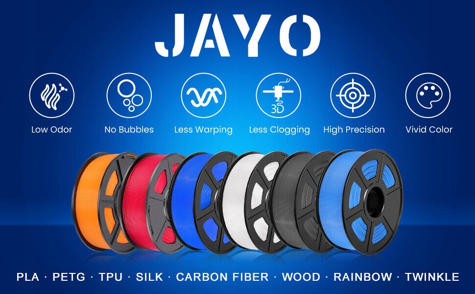 Filament JAYO PLA+ PLA PLUS 1100 g biały white Waga filamentu 1100 g