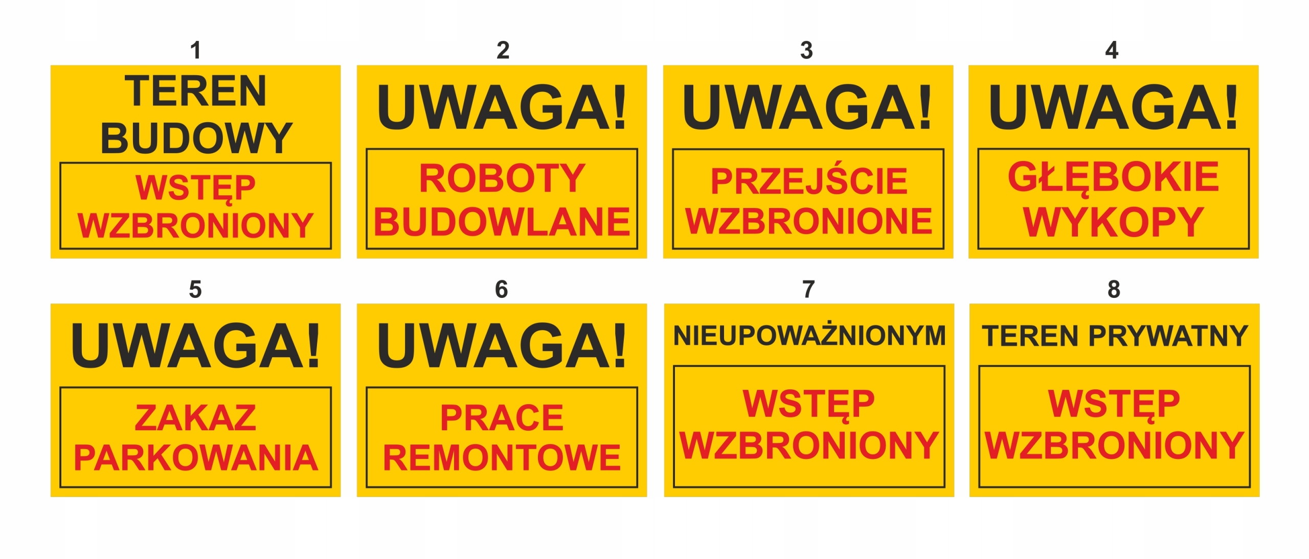 Tablica tabliczka informacyjna TEREN BUDOWY 30x20 Kod producenta 520301