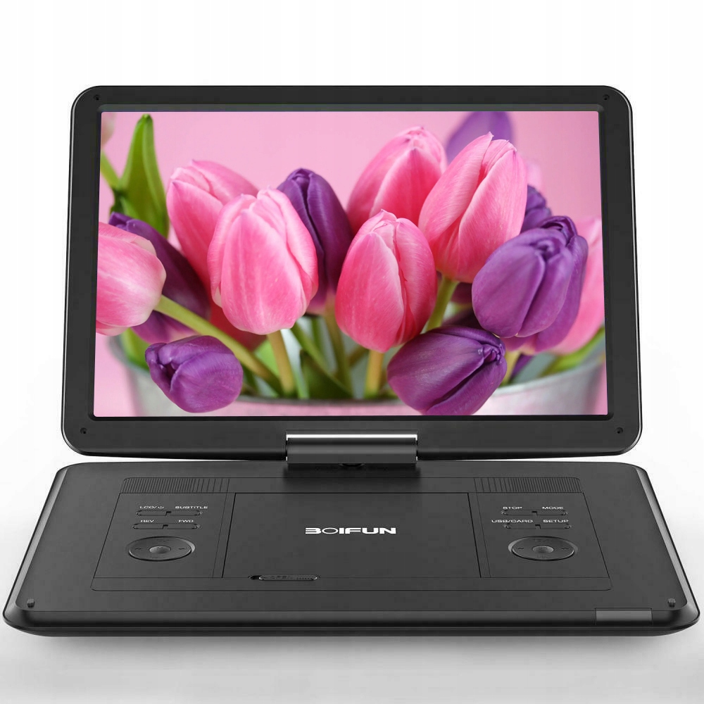 Přenosný DVD Přehrávač 17.5" LCD Automobilový Fialový Akumulátor 5000 Mah