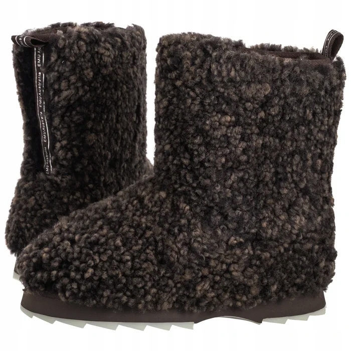 Zimní boty Sněhule Emu Sharky Lo Teddy Chocolate W13200 Hnědé