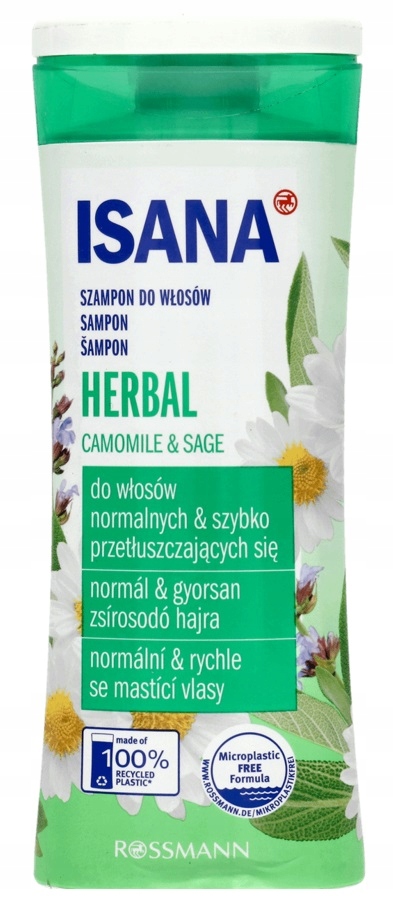 ISANA HERBAL SZAMPON WŁOSY PRZETŁUSZCZAJĄCE 300ml